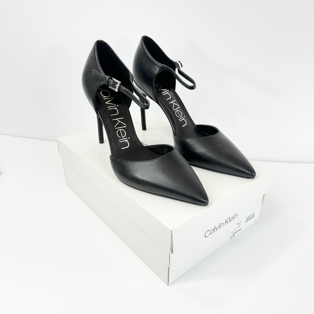 Calvin Klein Ankle Strap Stiletto Heels